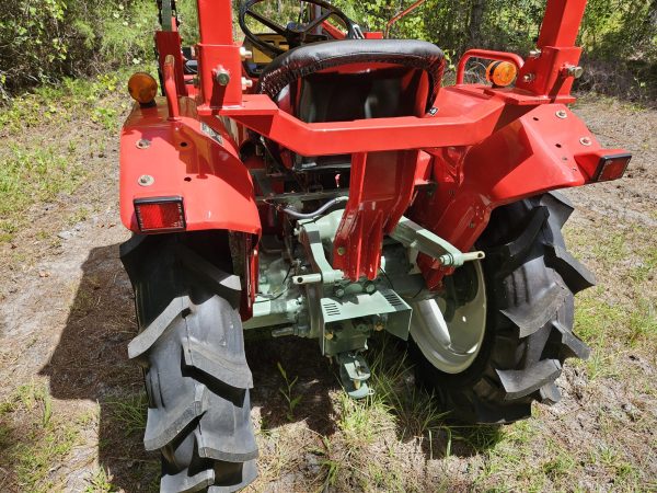 rear view of red YM1720D tractor